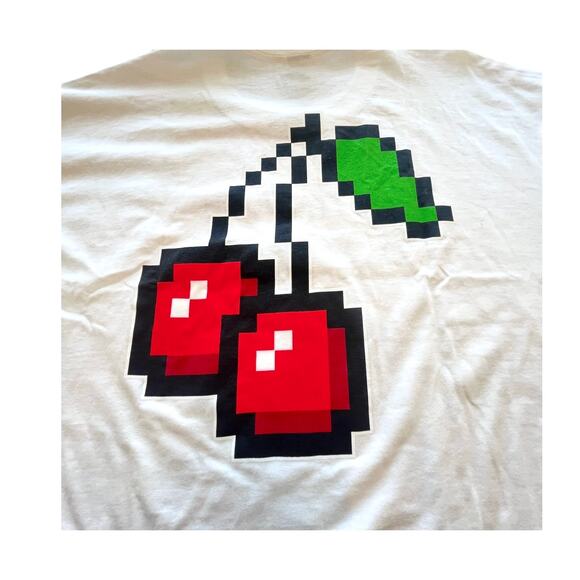 METAVIRGIN Graphic T SHIRT XL TEE Men's Women's Word Play 100% Cotton Cherries - Picture 4 of 8